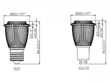 Reflector LED de intensidad variable M-SPOT