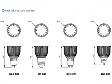 Reflector LED D-spot 6W