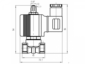 Válvula de solenoide para gas y líquido