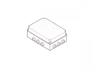 Caja de conexiones alta IP56 con cubierta a rosca