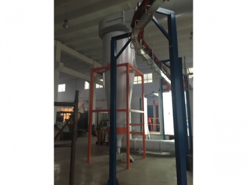 Línea de pintura electrostática