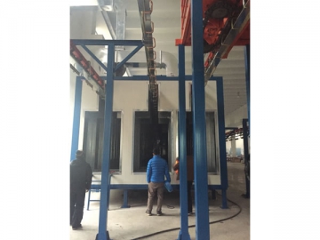 Línea de pintura electrostática