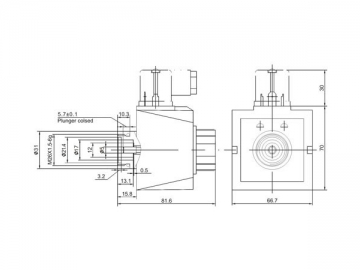 Solenoides hidráulicos para válvulas de solenoide AC húmedas MFJ12-YC