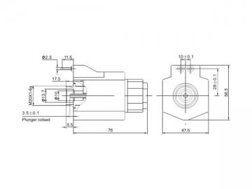 Solenoides hidráulicos para válvulas de solenoide DC húmedas MFZ9-YC, MFZ9-YCA