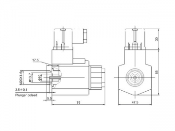 Solenoides hidráulicos para válvulas de solenoide DC húmedas MFZ9-YC, MFZ9-YCA