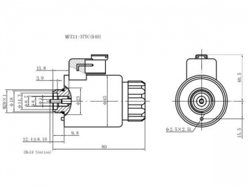 Solenoides hidráulicos para válvulas de solenoide DC húmedas MFZ11–YC