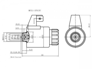 Solenoides hidráulicos para válvulas de solenoide DC húmedas MFZ11–YC