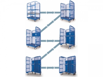 Roll container con laterales de rejilla