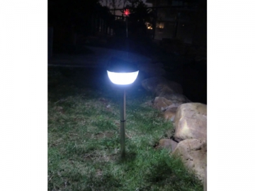 Lámpara solar para jardín con repelente de mosquitos
