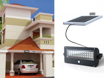Lámpara solar de seguridad con PIR