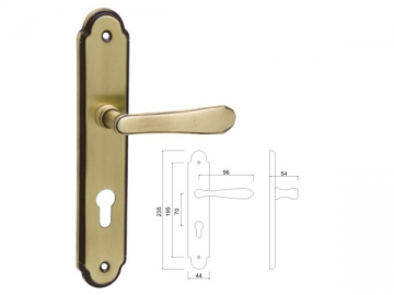 Manija para puerta de aleación de zinc