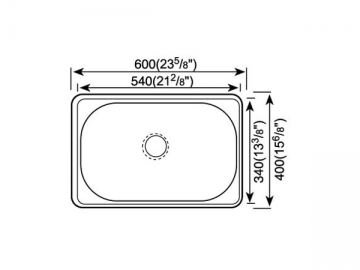 Fregadero para cocina 600MM-700MM