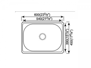 Fregadero para cocina 600MM-700MM