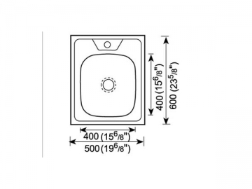 Fregadero para cocina 600MM-700MM