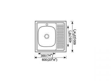 Fregadero para cocina 600MM-700MM