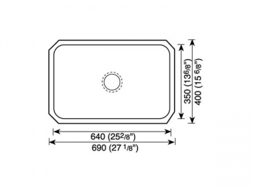 Fregadero para cocina 600MM-700MM