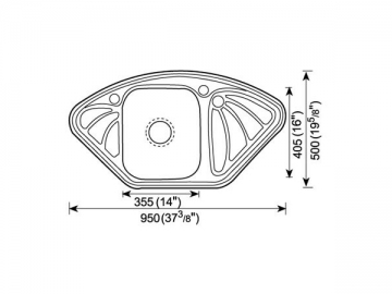 Fregadero para cocina 900MM-1000MM