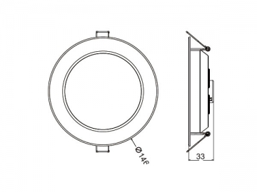 Foco empotrable LED NS-TD4-P8