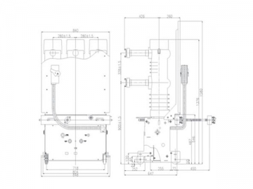 Interruptor de vacío <small>(Interruptor de alta tensión para interiores TZN2)</small>