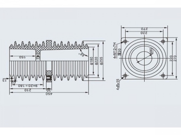 Aislador eléctrico <small>(Bujes para transformador)</small>