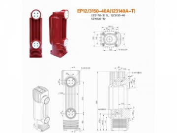 Polos encapsulados <small>(Polos encapsulados para sistemas de distribución de electricidad de 12kV)</small>