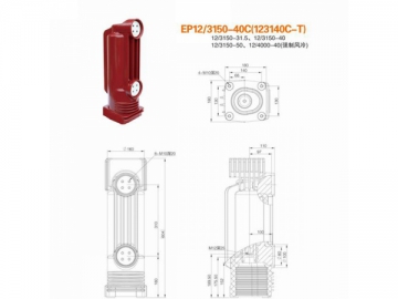 Polos encapsulados <small>(Polos encapsulados para sistemas de distribución de electricidad de 12kV)</small>