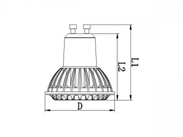 Foco LED COB GU10