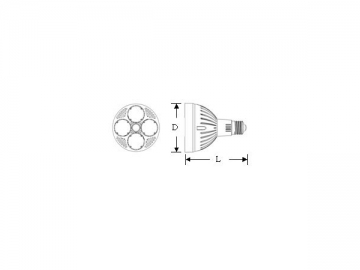 Foco LED PAR de 35W