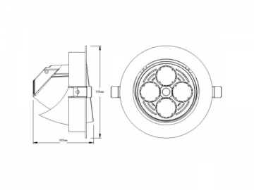 Luz para techo LED de 40W