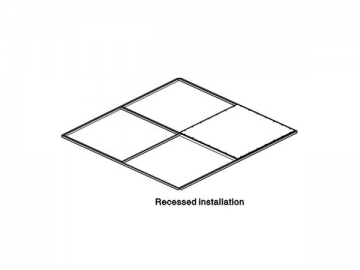 Panel de luz LED rectangular de 42W