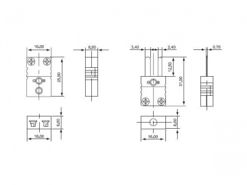 Conectores para termopar