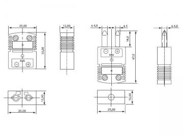 Conectores para termopar