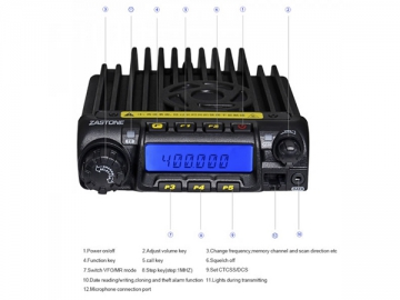 Transmisor móvil UHF/VHF MP600