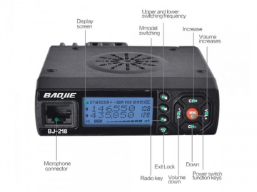 Radio móvil de banda dual MINI BJ-218