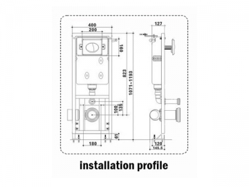 Cisterna empotrada<br /><small> Accesorios para inodoro</small>