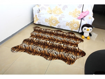 Alfombra con estampado animal