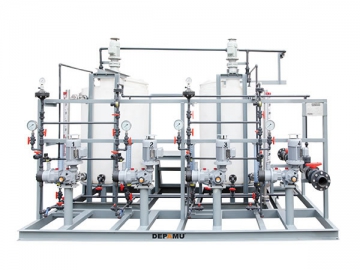 Sistema de dosificación de químicos <small>(inyección con sulfato ferroso)</small>