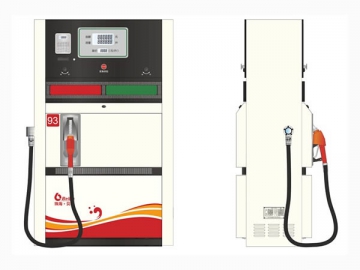 Dispensador y <strong>surtidor de combustible</strong> con 1 pistola <small>(estructura pequeña)</small>