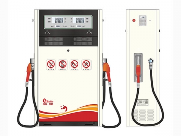 <strong>Dispensador y surtidor de combustible</strong> con 2 pistolas <small>(estructura pequeña)</small>