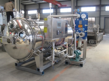 Autoclave industrial<small><br /> (Autoclave automática por ducha de agua)</small>