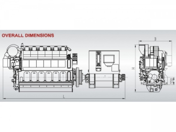 Generador marino serie G32<br /> <small>(Generador marino diesel)</small>