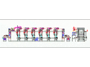 Maquina de impresión de alta velocidad por rotograbado DNAY800B/1100B