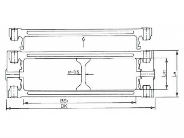 <strong>Cadena portacables</strong> de plástico para carga pesada