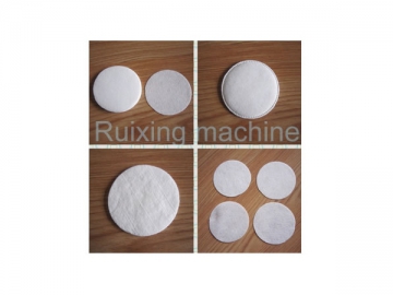 Máquina para fabricar esponjas desmaquillantes QX-2Rd <small>(discos de algodón)</small>