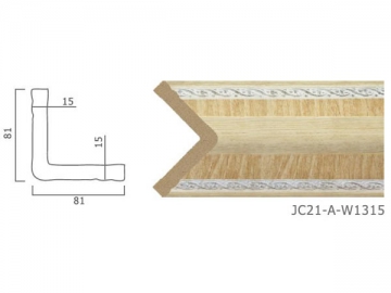 Molduras decorativas - imitación madera