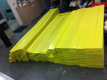 Tiras de desgaste de UHMWPE