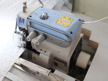 Máquina de coser y plegado automático