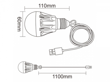 Bombilla LED USB