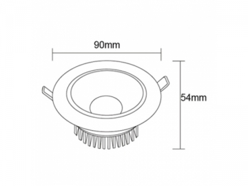 Foco empotrado LED