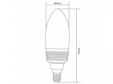 Bombilla LED vela